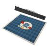 mahjong game set, Square Polyester Fiber Mahjong Mat with Storage Bag, Non Slip and Noise Reduction Mahjong Table Mat, 10 Sizes (Color : Red, Size : 43.3x43.3inch/110x110cm)(Blue,47.2X47.2inch/120x120 view 1