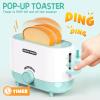 BRIGPICIOUS Kids Play Kitchen Accessories Toys Set, Pretend Play Kitchen Appliances Kit - Blender, Coffee Maker, Mixer, Toasters with Light & Sound, Playhouse Role Play Toy Gift for Girl Ages 3 4 5 6 view 3