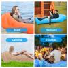 Inflatable Lounger Air Sofa with Unique Sun-shade Design, Inflatable Beach Bed with Pillow, Waterproof Inflatable Couch Camping Chair Hammock for Hiking Backyard Travel Beach Park Picnics (Light Blue) view 2