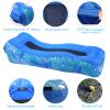 Inflatable Lounger Air Sofa with Unique Sun-shade Design, Inflatable Beach Bed with Pillow, Waterproof Inflatable Couch Camping Chair Hammock for Hiking Backyard Travel Beach Park Picnics (Light Blue) view 4