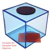 2" x 2" x 2" Acrylic Display Box  True 2-Inch Outer Dimensions  Mini Display Cube  Handmade  Premium Acrylic (Neon Blue) view 4