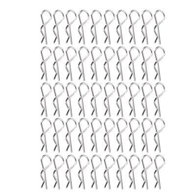 SPYMINNPOO 50Pcs RC Clip Pins,Scale Remote Control Car Shell Made Quality Stainless Iron Easy Remove Install Accessory Parts Convenient Carry for 1/10 1/12 1/16