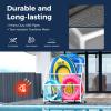 POOL FELLOWS Pool Float Holder, Poolside Float Storage, Rust-Proof Float Rack, Anti-UV Float Organizer, Outdoor Pool Float Container for Floaties, Noodles, (White, Basic Plus) view 2