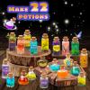 JEEKALO Fariy Magic Glow Potion Set Kits for Kids Magic Kids Mix Potion DIY Making kit 22 Bottles Creative Toy Art Craft Helloween Christmas Decorations Birthday Gift for Girls Boys Age 6 7 8 9 10 12 view 3