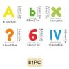 BEUNITONE Alphabets Numbers Letters Felt Storyboard for Them 81 Pcs ABC Learning Alphabet Letters Felt Board for Family Wall Storyboard Early Learning Play Kit for Them Learning Activities view 3
