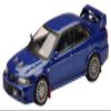 1/64 Mitsubishi Lancer GSR Evolution 6 (CP9A) 1999 w/Mud Flaps IJssel Blue view 1