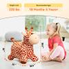VangeBow Giraffe Bouncy Horse Toys for 1 2 3 4 5 Year Old Kid Gift, Plush Giraffe Ride On Bouncy Animal for Toddlers 1-3, Indoor Outdoor Inflatable Hopping Toys for Girl Boy Birthday Gift(Pump Includ) view 3