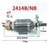 CAARLA Rotor for 2414B 2414NB Steel Cutting Machine Armature Rotor Anchor Accessories(with Bearing) view 2