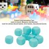30PCS Blank White Dice Set, Funny Acrylic Rounded D6 Dice Cubes Dry Erase Dice DIY Dice for Board Games, Party, Fun, DIY Sticker and Math Teaching (Light Blue) view 2