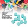 30PCS Blank White Dice Set, Funny Acrylic Rounded D6 Dice Cubes Dry Erase Dice DIY Dice for Board Games, Party, Fun, DIY Sticker and Math Teaching (Light Blue) view 3