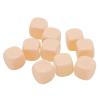 30PCS Blank White Dice Set, Funny Acrylic Rounded D6 Dice Cubes Dry Erase Dice DIY Dice for Board Games, Party, Fun, DIY Sticker and Math Teaching (Beige) view 1