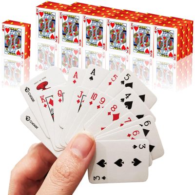 VOVCIG Mini Playing Cards 18 Pack, Miniature Poker Set with Gift Box, Travel Game Mini Deck of Cards, Great Portable Novelty Gift for Men Women, Adult Party Favor(1.18x1.57in)