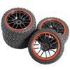 12mm Hex Wheel Rims & Rubber Tires & Metal Wheel Rims 12mm Hex Hub 5-Spoke Width 26mm view 4