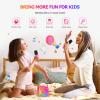YLYYCC Mini Karaoke Machine with 2 Wireless Microphones for Kids Adults, Portable Bluetooth Singing Speaker Birthday Fun Gift for Girls Boys Ages 4,5,6,7,8,9,10+ Year Old, Toys for Party (Hotpink) view 4