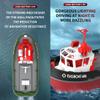 Aetheria RC Boat for Adults, 1/72 2.4G RC Electric Tugboat Yacht High-Speed Remote Control Boat for Pools Rivers Lakes Water - RTR Version, Medium, Green view 3
