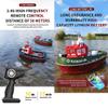 Aetheria RC Boat for Adults, 1/72 2.4G RC Electric Tugboat Yacht High-Speed Remote Control Boat for Pools Rivers Lakes Water - RTR Version, Medium, Green view 4