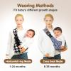 Baby Sling Carrier,Toddler Carrier,2026 New Baby Sling,Portable and Lightweight Sling,Non-Slip Hip Seat Carrying 10-30lbs(Blacksail) view 2