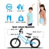 bicystar Kids Balance Bike with Real Rubber Air Tires - 16 Inch Big Kid Bicycle Ages 5-8, Adjustable Seat & Handlebars, Lightweight No Pedal Training Bike (Black) view 2