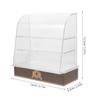 ibasenice Miniature Cake Cabinet Dollhouse Accessory 5.31X5.11X2.55 Inch Mini Display Cabinet for Doll House Dessert Decor and Toy Furniture view 4