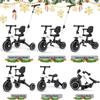 Glaf Tricycle for Toddlers 1-3 Toddler Bike with Push Handle 2-4 Years Baby Bike Toys for 2 Years Boys and Girls Balance Bike with Adjustable Seat Height and Backrest Birthday Gift (White) view 3
