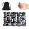 30 Pcs Large fridge magnets, hematite magnet fidget kit, irregular refrigerator magnets for kitchen, DIY Educational Science Kit for Wall Stickers, magnetic fidget toy for whiteboard (Rainbow) view 1