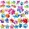 30 Packs Rainbow Octopus Turtle Fish Undersea Mini Pop Fidget Backpack Keychain Bubble Toy for Kids Easter Basket Stuffers Gift, Classroom Student Treasure Box Carnival Prizes view 1