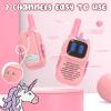 Selieve Pink Walkie Talkies with Silicone Sleeve 1000FT Range 2 Channels 2 Way Radio Girls Toys Age 6-8,Walky Talky Gifts for 3 4 5 6 7 8 Year Old Girl for Children Backyard Toys view 2