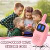 Selieve Pink Walkie Talkies with Silicone Sleeve 1000FT Range 2 Channels 2 Way Radio Girls Toys Age 6-8,Walky Talky Gifts for 3 4 5 6 7 8 Year Old Girl for Children Backyard Toys view 3