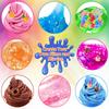 25 Cups DIY Slime Kit, Slime Making Kit for Girls, Crystal Clear Slime, Glow in The Dark Slime with Add-ins, Foam Balls, Charms, Slime Party Favors Gift Toys for Kids 3-12 view 2