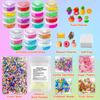 25 Cups DIY Slime Kit, Slime Making Kit for Girls, Crystal Clear Slime, Glow in The Dark Slime with Add-ins, Foam Balls, Charms, Slime Party Favors Gift Toys for Kids 3-12 view 3