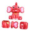 Abaodam Adorable Elephant Piggy Bank Cute Vinyl Storage Container for Boy Girl Coin Bank for Daily Savings and Girls and Fun Design view 3