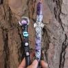 MYAROMA FINDINGS Handcrafted Amethyst Crystal Magic Wand Witch Fairy Wand Cosplay Magic Style A view 4
