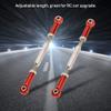 plplaaoo 6Pcs 88mm RC Car Push Rod,Adjustable Servo Links Tie Rod,Easy Installation Aluminum Alloy RC Push RodsTurnbuckle Rod Linkage Accessories for RC Car Model,RC Car Accessories (Red) view 4