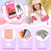 Kids Play Purse for Little Girls Toddlers, Toy Purse with Accessories, Wallet, Fake Phone, Fake Makeup Toys & Play Jewelry, Toddler Pretend Play Toys for Girls, Little Girl Gifts Age 3 4 5 6 Year Old view 3