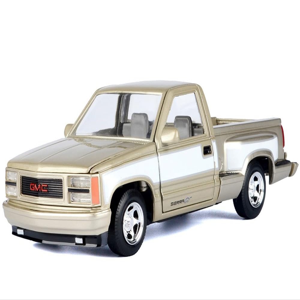 1992 Sierra GT Pickup Truck Gold Metallic with White Sides American Classics Series 1/24 Diecast Model Car by Motormax 73204GLD