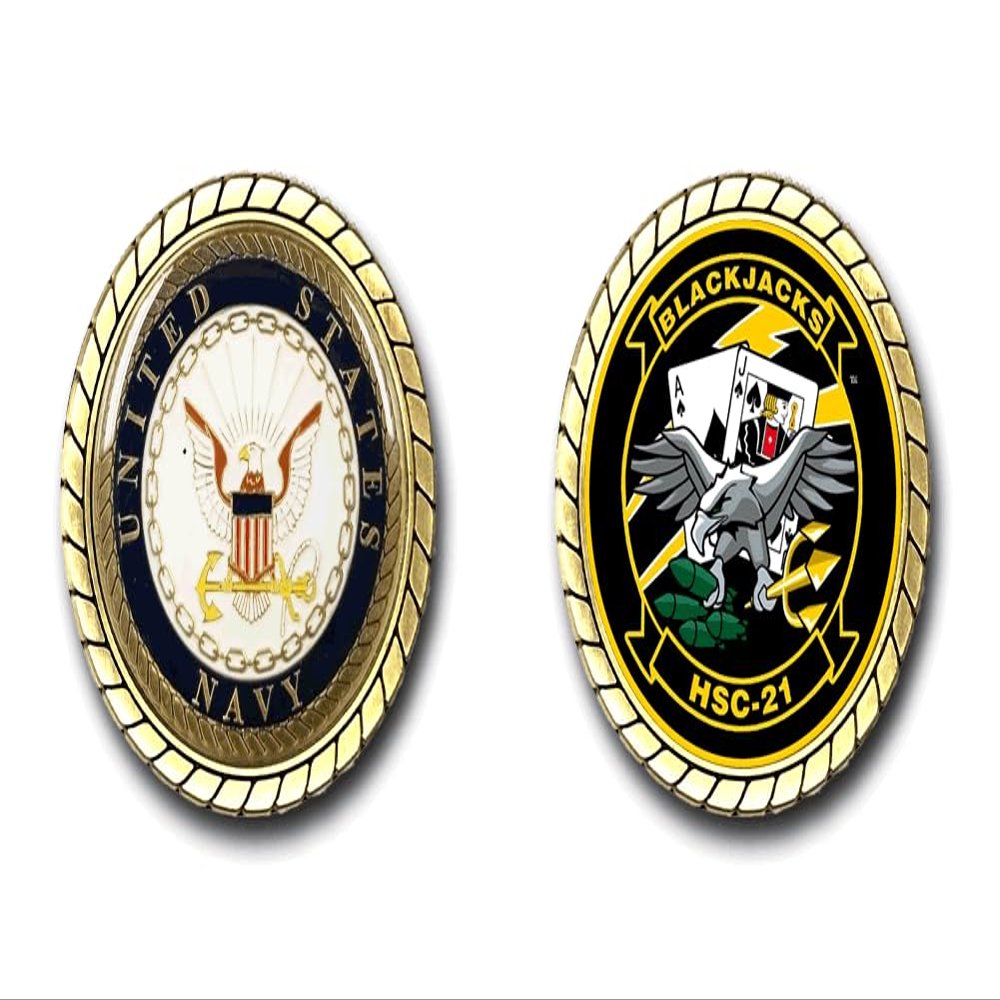 Military Productions HSC-21 Blackjacks US Navy Challenge Coin