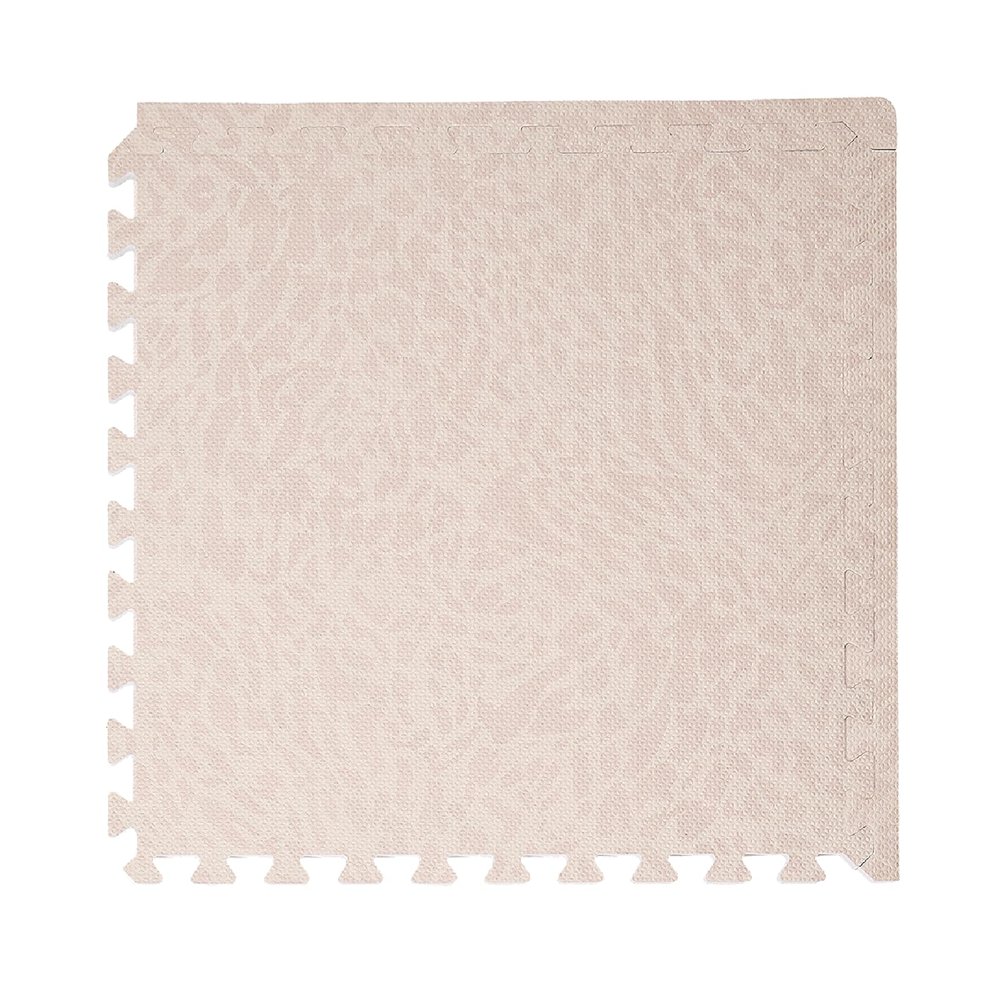 Toddlekind Playmat - Premium Foam Playmat, 4 x 6 feet, 6 Tile Extra Thick Foam Floor Puzzle Mat for Babies/Toddlers Stylish, Non-Toxic, Odorless. Perfect for Tummy Time & Play. 0m+ (Cream/Off White)