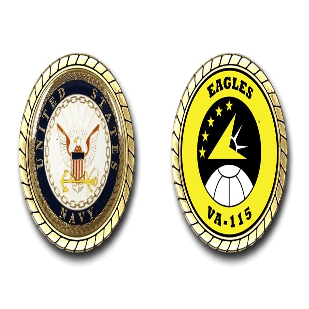 Military Productions VA-115 Eagles US Navy Challenge Coin