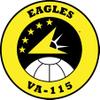 Military Productions VA-115 Eagles US Navy Challenge Coin view 3