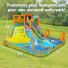 Sunny & Fun SpongeBob Mega Climb N Go Inflatable Water Slide Park  Heavy-Duty for Outdoor Fun - Climbing Wall, 2 Slides, Splash Pool  Easy to Set Up & Inflate with Included Air Pump & Carrying Case view 2