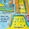 Sunny & Fun SpongeBob Mega Climb N Go Inflatable Water Slide Park  Heavy-Duty for Outdoor Fun - Climbing Wall, 2 Slides, Splash Pool  Easy to Set Up & Inflate with Included Air Pump & Carrying Case view 4