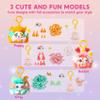 Klever Kits DIY Plush Keychain Making Craft, DIY Arts & Craft Set with 3 Models, Create Your Own Stuffed Keychain for Boys and Girls Ages 6 7 8 9 view 2