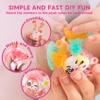 Klever Kits DIY Plush Keychain Making Craft, DIY Arts & Craft Set with 3 Models, Create Your Own Stuffed Keychain for Boys and Girls Ages 6 7 8 9 view 4