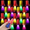 CHUNNIN 24 PCS Light Up Jumping Spring Rocket Launchers Toys with Flashing LED's, LED Light Up Party Favors, Classroom Rewards Prizes, Goodie Bag Fillers, Birthday Suprises - Games for Boys and Girls view 1