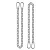 2 Pack 44in Hanging Chair Chain with 4 Carabiners, 500LB Capacity Hanging Kits Heavy Duty Hanging Chair Hardware for Hammock Swing Punching Bags Sandbag Indoor Outdoor Yoga Gym (Silver) view 1