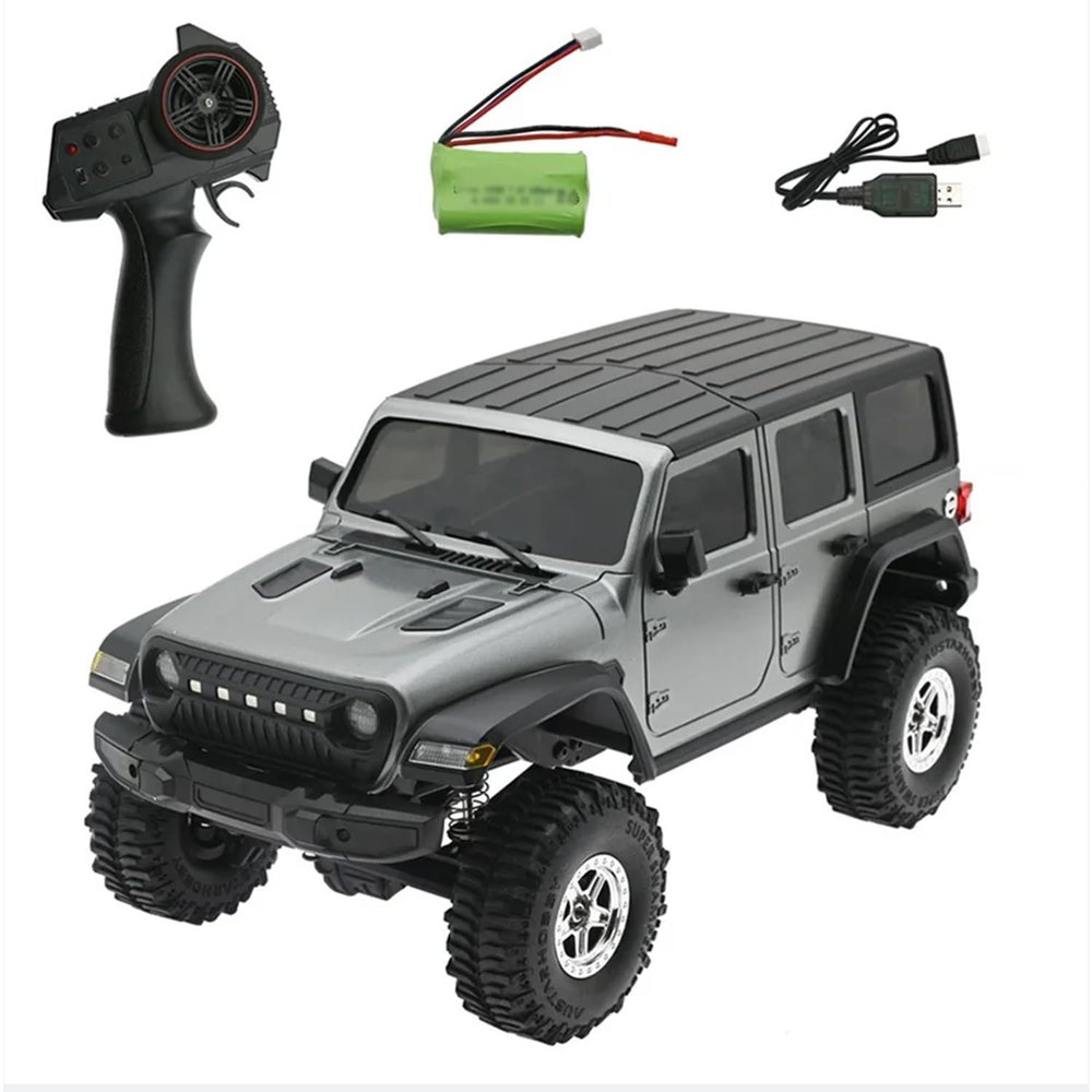 wheelfun RC 1/18 4WD Crawler RTR Off-Raod Truck Lights Remote Control Car Brush Motor Waterproof Brushed ESC