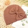 AQOKKA Newborn Receiving Blanket with Bow Hat Mittens Wooden Card Set Newborns Toddler Baby Boy Girl Nursery Swaddle Wrap view 2