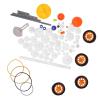 78pcs Plastic Motor Gears Kits, Gears Pulley Belt Worm Rack Kits Accessories Spindle Worm Gear Pulley Set Shaft Belt DIY Set Accessories view 1