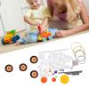 78pcs Plastic Motor Gears Kits, Gears Pulley Belt Worm Rack Kits Accessories Spindle Worm Gear Pulley Set Shaft Belt DIY Set Accessories view 2