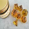 Generic Honey Dice for Dungeons & Dragons, Polyhedral Food Themed Tabletop RPG Dice Set view 3